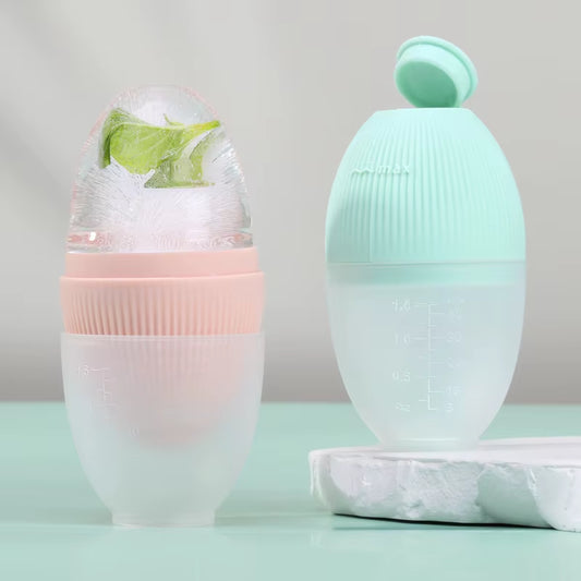 Facial Massager Mold Contour Cryo Reusable Cube Stick Balls Cooling Face Eye Neck Skin Care Tools Silicone Ice Roller